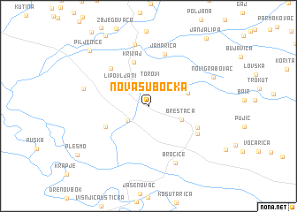 map of Nova Subocka