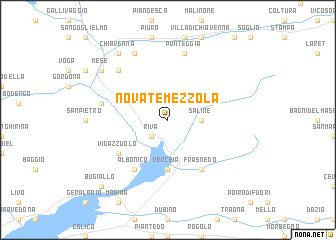 map of Novate Mezzola