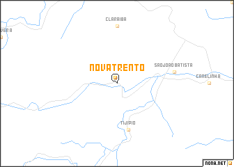 map of Nova Trento