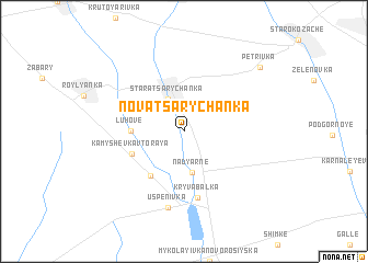 map of Nova Tsarychanka