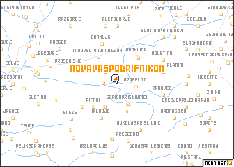 map of Nova Vas pod Rifnikom