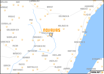 map of Nova Vas