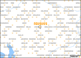 map of Nová Ves