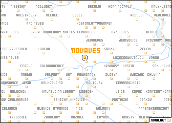 map of Nová Ves