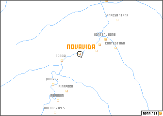 map of Nova Vida