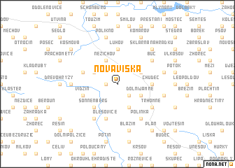 map of Nová Víska