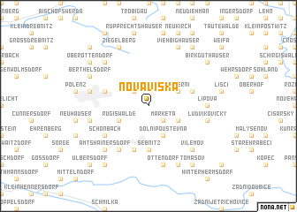 map of Nová Víska