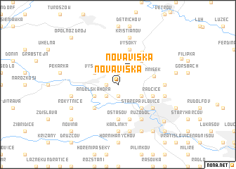 map of Nová Víska