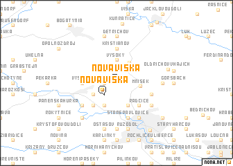 map of Nová Víska