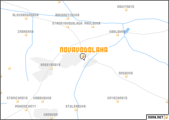 map of Nova Vodolaha