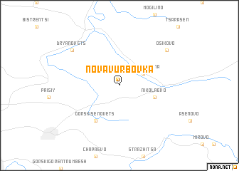 map of Nova Vŭrbovka