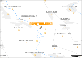 map of Novaya Alënka