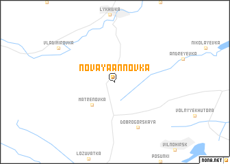 map of Novaya Annovka