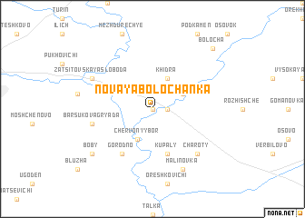 map of Novaya Bolochanka