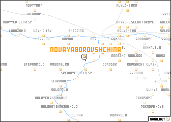 map of Novaya Borovshchina