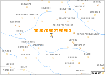 map of Novaya Borteneva