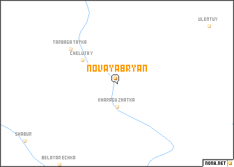 map of Novaya Bryan\