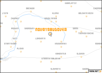 map of Novaya Budovka