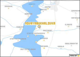 map of Novaya Bukhalovka