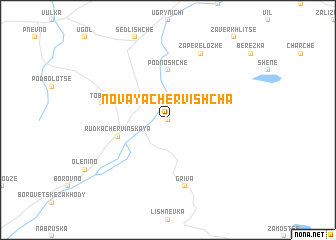 map of Novaya Chervishcha