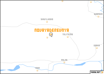 map of Novaya Derevnya