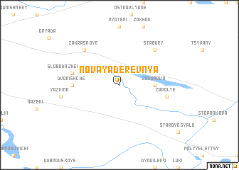 map of Novaya Derevnya