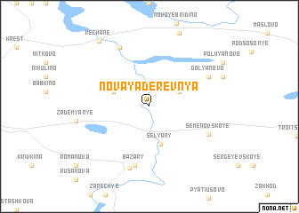 map of Novaya Derevnya