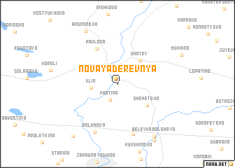 map of Novaya Derevnya