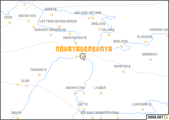 map of Novaya Derevnya