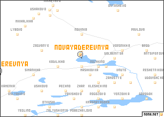 map of Novaya Derevnya