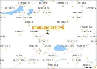 map of Novaya Derevnya