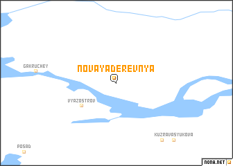 map of Novaya Derevnya