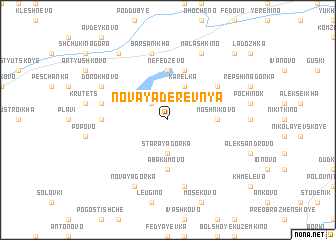 map of Novaya Derevnya