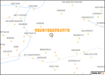 map of Novaya Derevnya