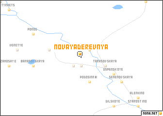 map of Novaya Derevnya