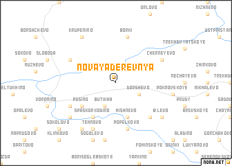 map of Novaya Derevnya