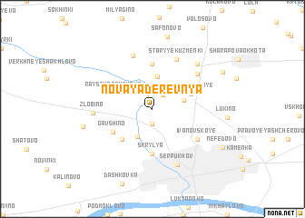 map of Novaya Derevnya