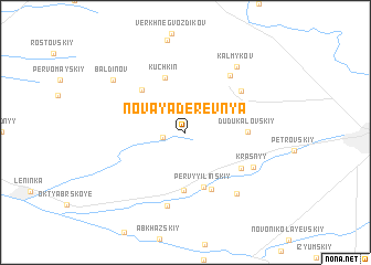 map of Novaya Derevnya