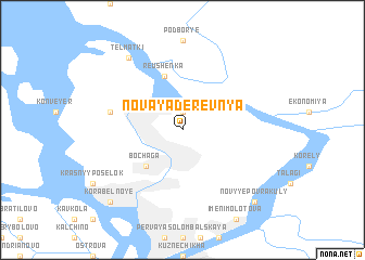 map of Novaya Derevnya