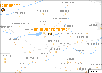 map of Novaya Derevnya