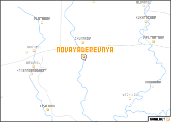 map of Novaya Derevnya