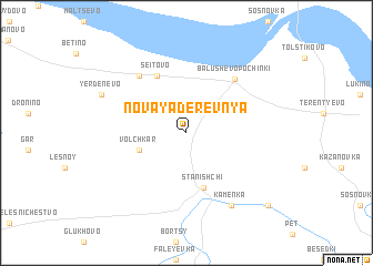 map of Novaya Derevnya