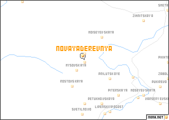 map of Novaya Derevnya