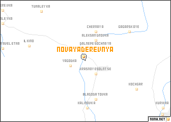 map of Novaya Derevnya