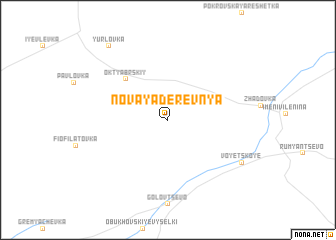 map of Novaya Derevnya