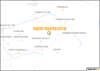 map of Novaya Derevnya