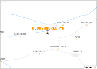 map of Novaya Derevnya