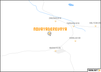 map of Novaya Derevnya