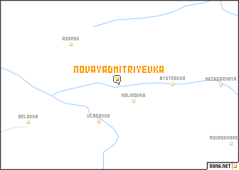 map of (( Novaya Dmitriyevka ))