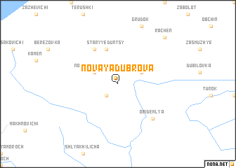 map of Novaya Dubrova